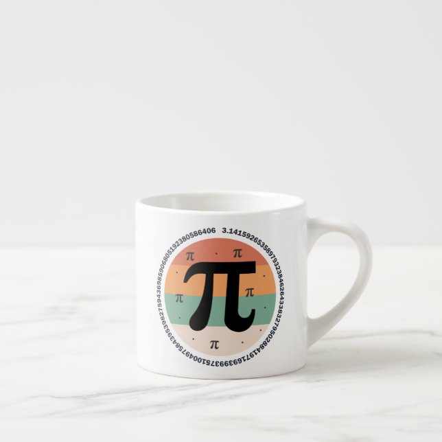 3.14 National Pi Day Design  - Pi Day Gift Idea Espresso Cup (Right)