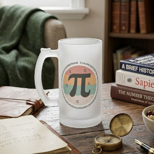 3.14 National Pi Day Design - Pi Day Gift Idea Frosted Glass Beer Mug