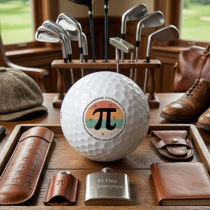 3.14 National Pi Day Design - Pi Day Gift Idea Golf Balls