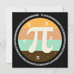 3.14 National Pi Day Design  - Pi Day Gift Idea Invitation