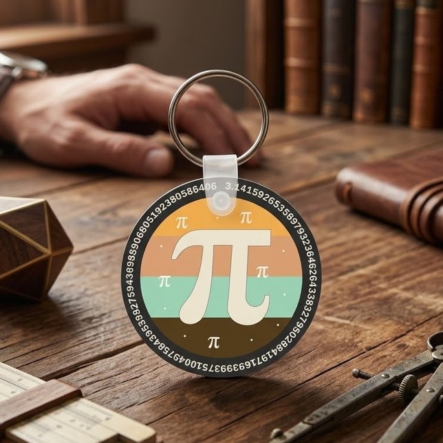 3.14 National Pi Day Design  - Pi Day Gift Idea Key Ring (Creator Uploaded)