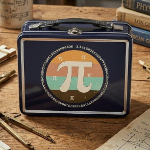 3.14 National Pi Day Design - Pi Day Gift Idea Metal Lunch Box