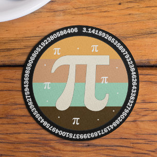 3.14 National Pi Day Design - Pi Day Gift Idea Round Paper Coaster