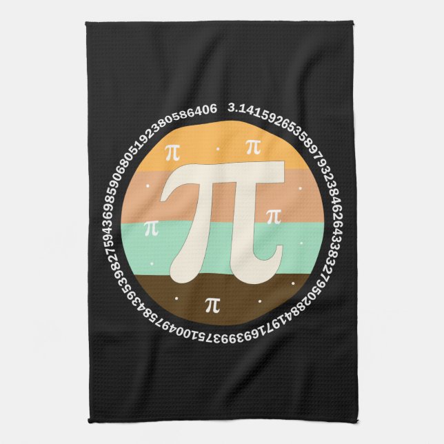 3.14 National Pi Day Design  - Pi Day Gift Idea Tea Towel (Vertical)