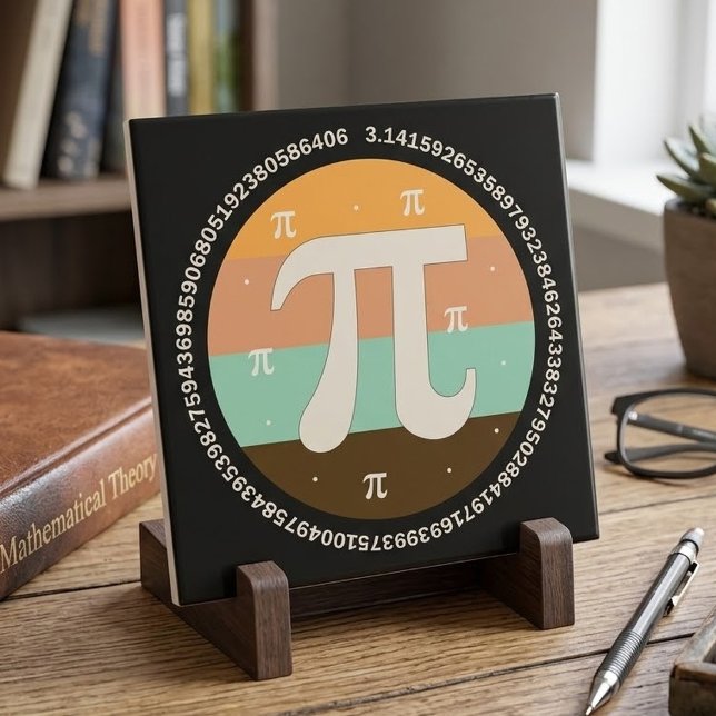 3.14 National Pi Day Design  - Pi Day Gift Idea Tile (Creator Uploaded)