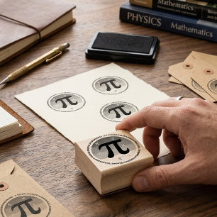 3.14 National Pi Day Design - Pi Day Gift Rubber Stamp