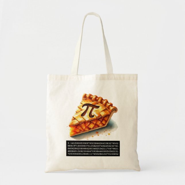 3.14 Pi Day Pie Tote Bag (Front)