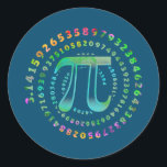 3 14 Pi Mathematics Physics Irrational Number  Classic Round Sticker<br><div class="desc">3 14 Pi Mathematics Physics Irrational Number Gift. Perfect gift for your dad,  mum,  papa,  men,  women,  friend and family members on Thanksgiving Day,  Christmas Day,  Mothers Day,  Fathers Day,  4th of July,  1776 Independant day,  Veterans Day,  Halloween Day,  Patrick's Day</div>