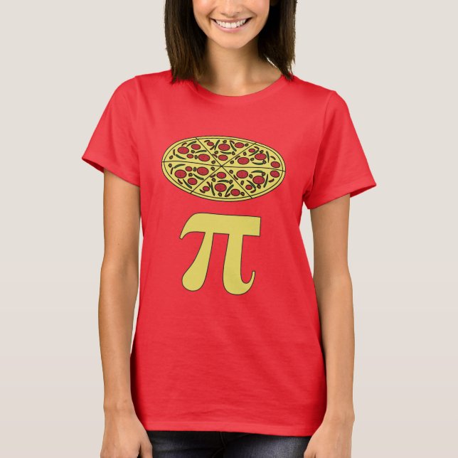 3.14 Pizza Pie Pi Pun Funny Math Joke T-Shirt (Front)