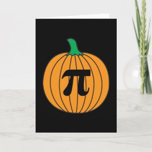 3.14 Pumpkin Pi Pun Funny Math Joke Card