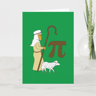 3.14 Shepherd's Pie Pi Pun Funny Math Joke Card
