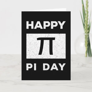 3.14 Vintage Distressed Happy Pi Day Card