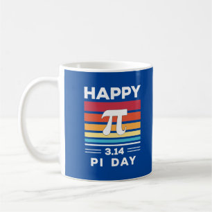 3.14 Vintage Sunset Happy Pi Day Coffee Mug