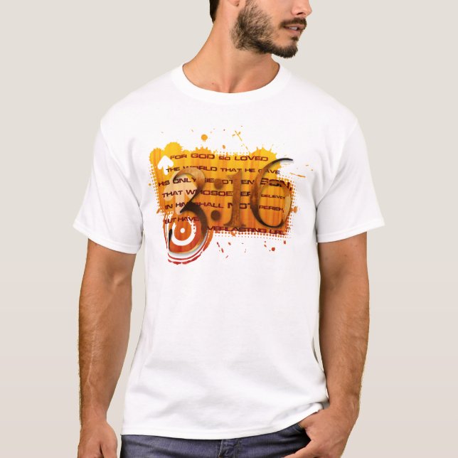 3:16 Verse T T-Shirt (Front)