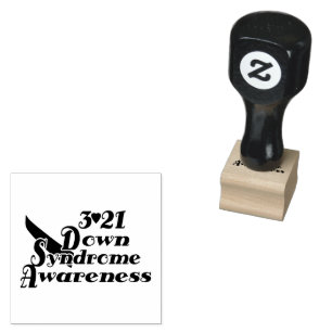 3-21 World Down Syndrome Awareness Rubber Stamp