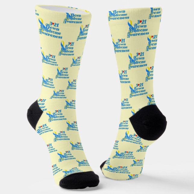 3-21 World Down Syndrome Awareness Socks (Angled)