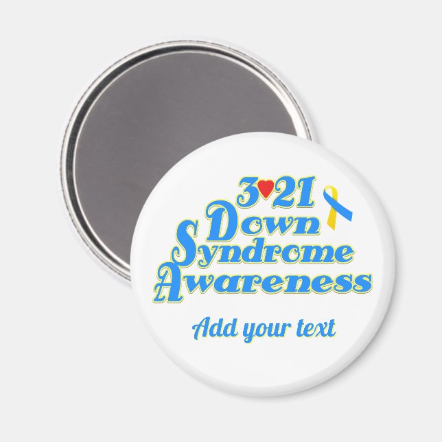 3-21 World Down Syndrome Day Magnet (Front/Back)
