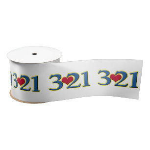 3-21 World Down Syndrome Day Satin Ribbon