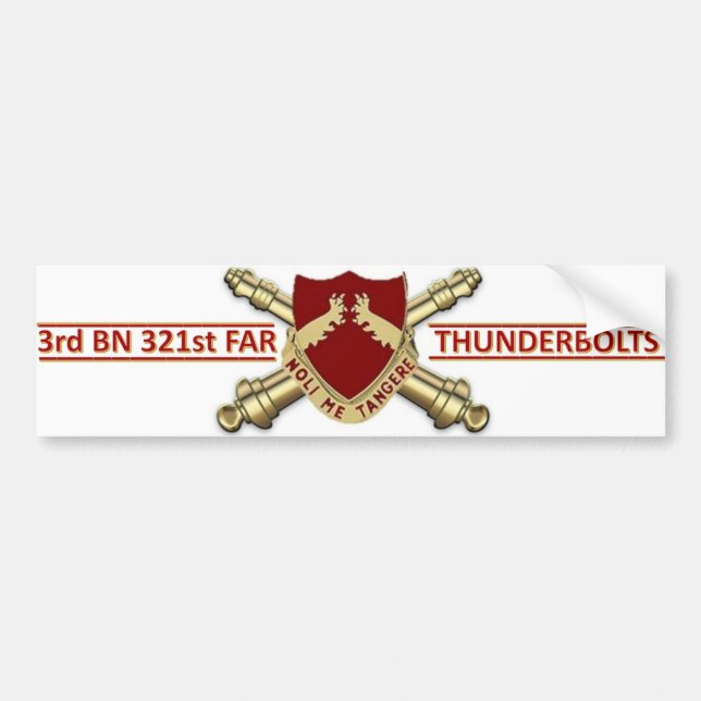 3-321 FAR crest bumper sticker (Front)