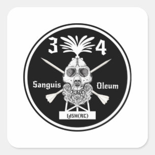 3-4 Slap Square Sticker