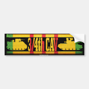 3/4th Cav Track & Tank Bumper Sticker