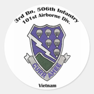 3-506th Stickers - Vietnam