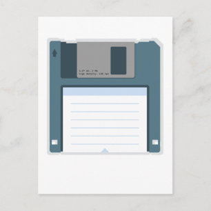 3.5 Floppy Disc Postcard (front of disc)