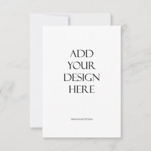 3.5"x5" Vertical Card Printing Upload Your Design