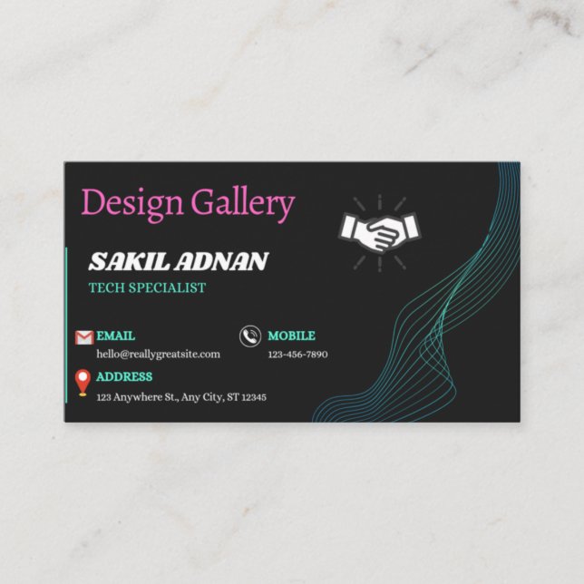 3.5" x 2" Business Card (Front)