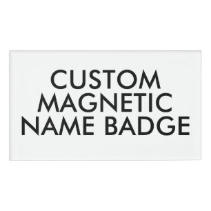 3.5" x 2" Personalised Magnetic Name Badge Blank