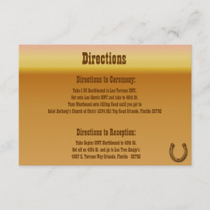 3.5 x 5 Direction Card Wagon Wheel Horse Shoe Suns