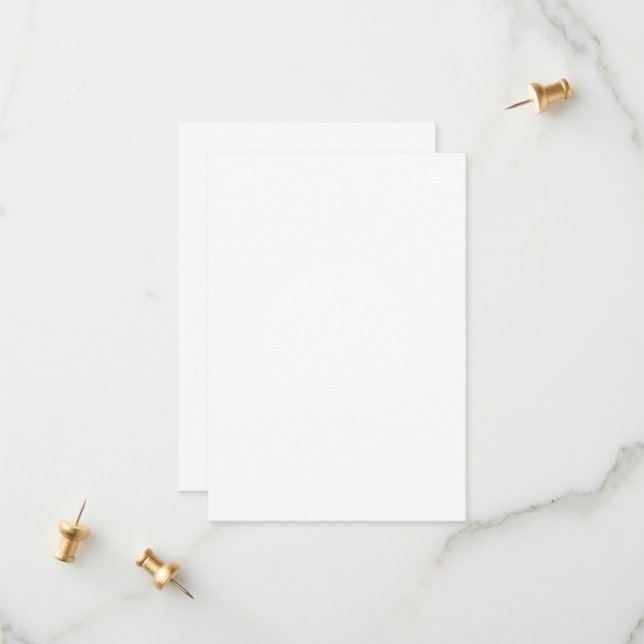 3.5" x 5" Flat Save The Date Card (Front/Back In Situ)