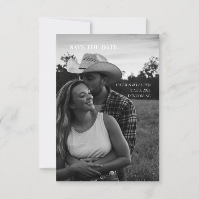 3.5" x 5" Flat Save The Date Card (Front)