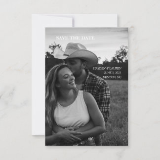 3.5" x 5" Flat Save The Date Card