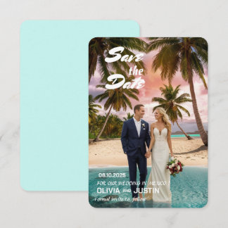 3.5" x 5" Flat Save The Date Card