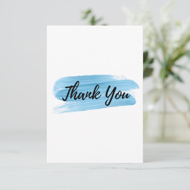 3.5" x 5" Flat Thank You Card (Standing Front)