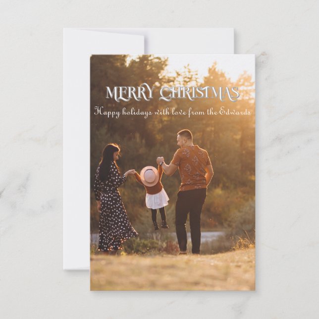 3.5" x 5" Merry christmas Card (Front)