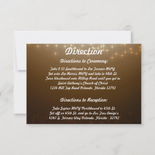 3.5 x 5 R.S.V.P Reply Card Golden Snowflakes