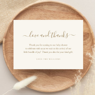 3.5" x 5" Thank You Baby Shower Gift Personalised Card