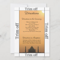 3.5 x 7 Directions Taj Mahal Sunset Or