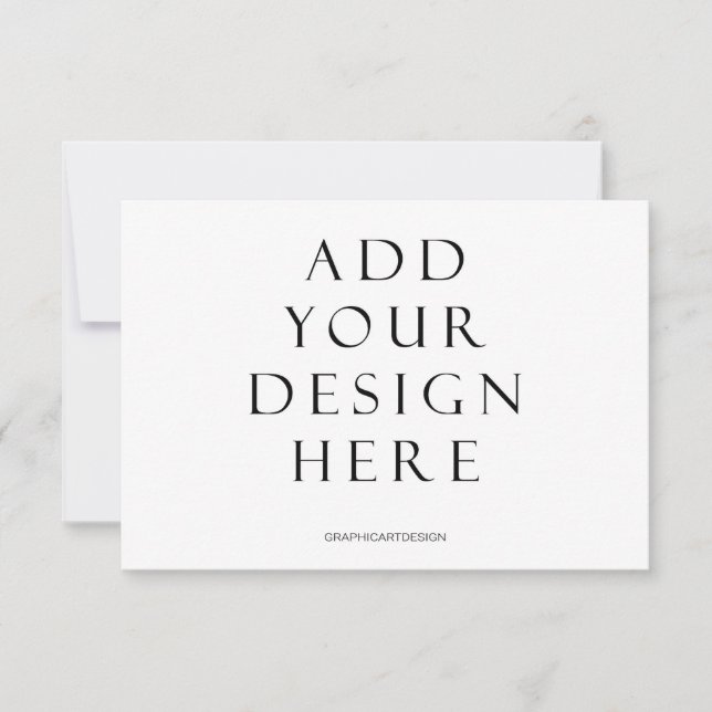 3.5x5" Horizontal Card Printing Upload Your Design (Front)