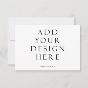 3.5x5" Horizontal without Back Design Printing Thank You Card