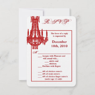 3.5x5 R.S.V.P. Card Crystal Chandelier Glitz Glamo