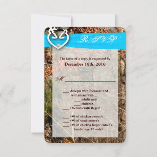3.5x5 R.S.V.P. Card Deer Couple Doe Buck Camo