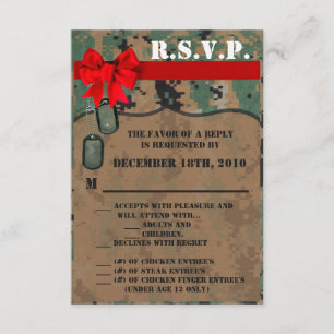 3.5x5 R.S.V.P. Card Marine DIGITAL PRINT Uni