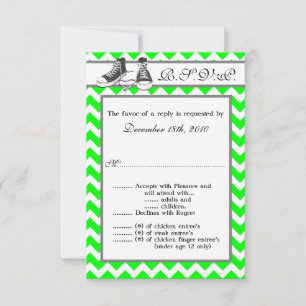 3.5x5 R.S.V.P. Card Teenage Sneakers Chevron Strip