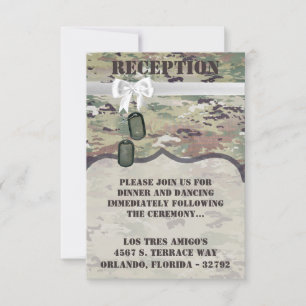 3.5x5 Reception Card Army Air Force  OCP Camo Unif