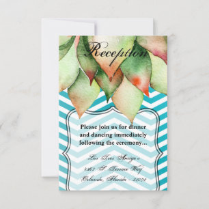 3.5x5 Reception Card Boho Cacti Cactus Succulent