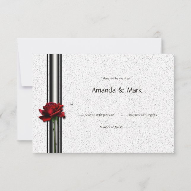 3.5x5 Red Rose RSVP (Front)