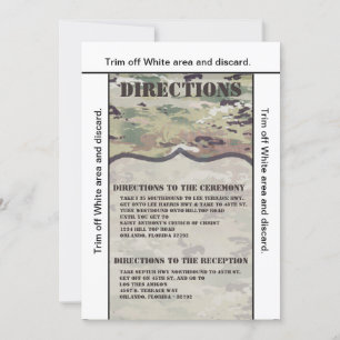 3.5x6 Directions Card Army Air Force  OCP Camo Uni